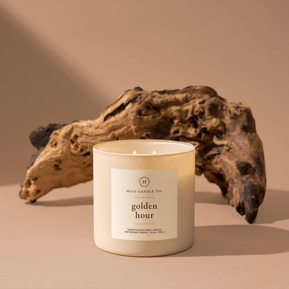 Golden Hour Soy Candle 14 oz | Passion Fruit, Tea, Patchouli