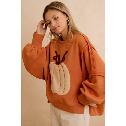 OVERSIZED PUMPKIN PATCH SWEATSHIRT