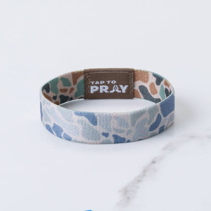 Tap To Pray™ Wristbands - River Rock Camo Classic & Sage