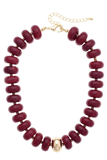 San Sebastián Beaded Resin Necklace