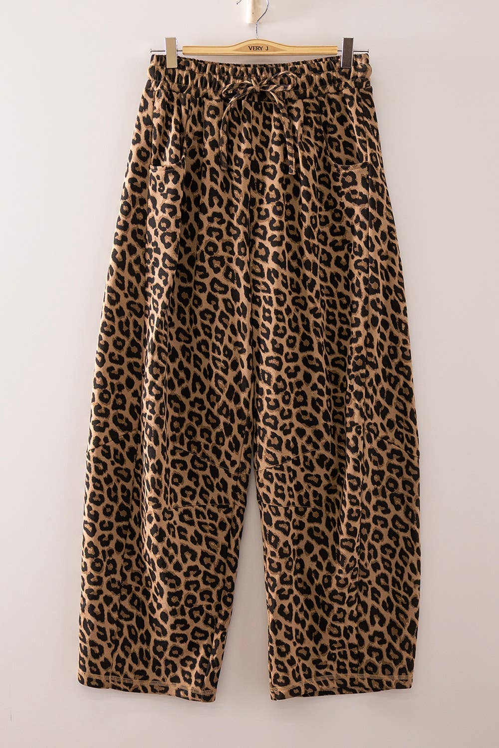 Abstract Leopard Barrel Pants