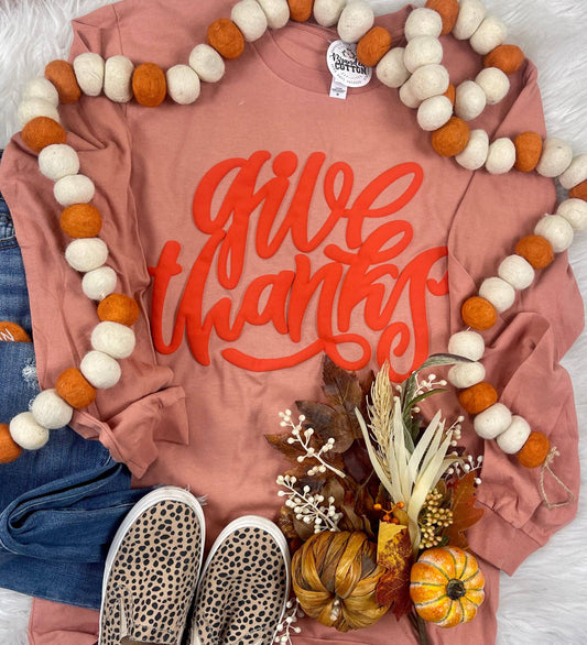 Give Thanks {Puff} Tee