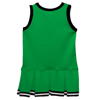 Green Black Sleeveless Cheerleader Dress