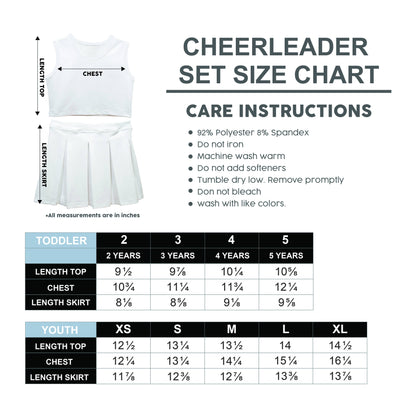 Green Sleeveless Cheerleader Set