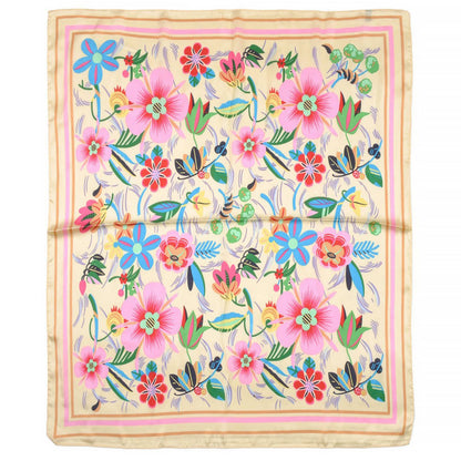 Multi Color Flowers Print Bandana Summer Scarf