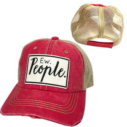 EW PEOPLE BALL CAP | UNISEX HAT | DISTRESSED