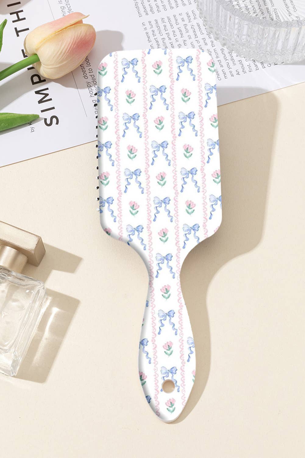 Bow Print Anti-Static Air Cushion Comb