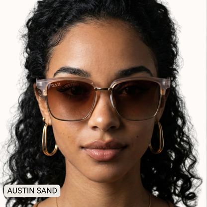 DAX Austin - Unisex Polarized Square Sunglasses