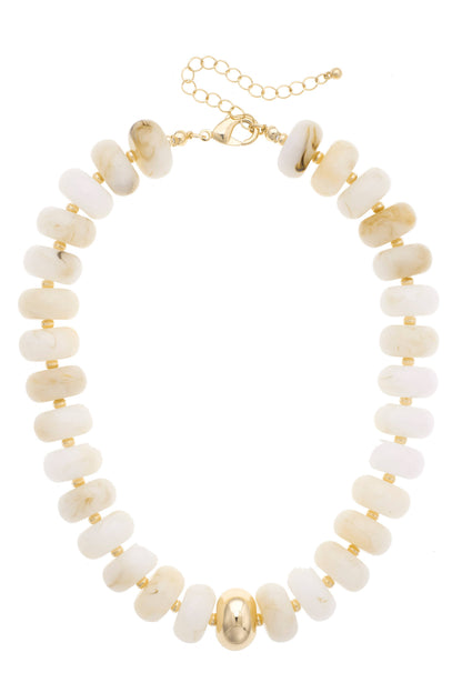 San Sebastián Beaded Resin Necklace