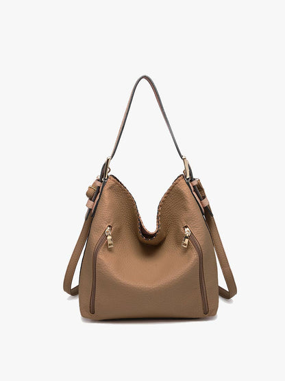 Alexa 2-in-1 Hobo Bag w/Dual Zip Compartments | M1816A