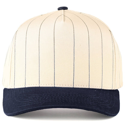 C.C Pinstripe Palin Two Tone Trucker Cap