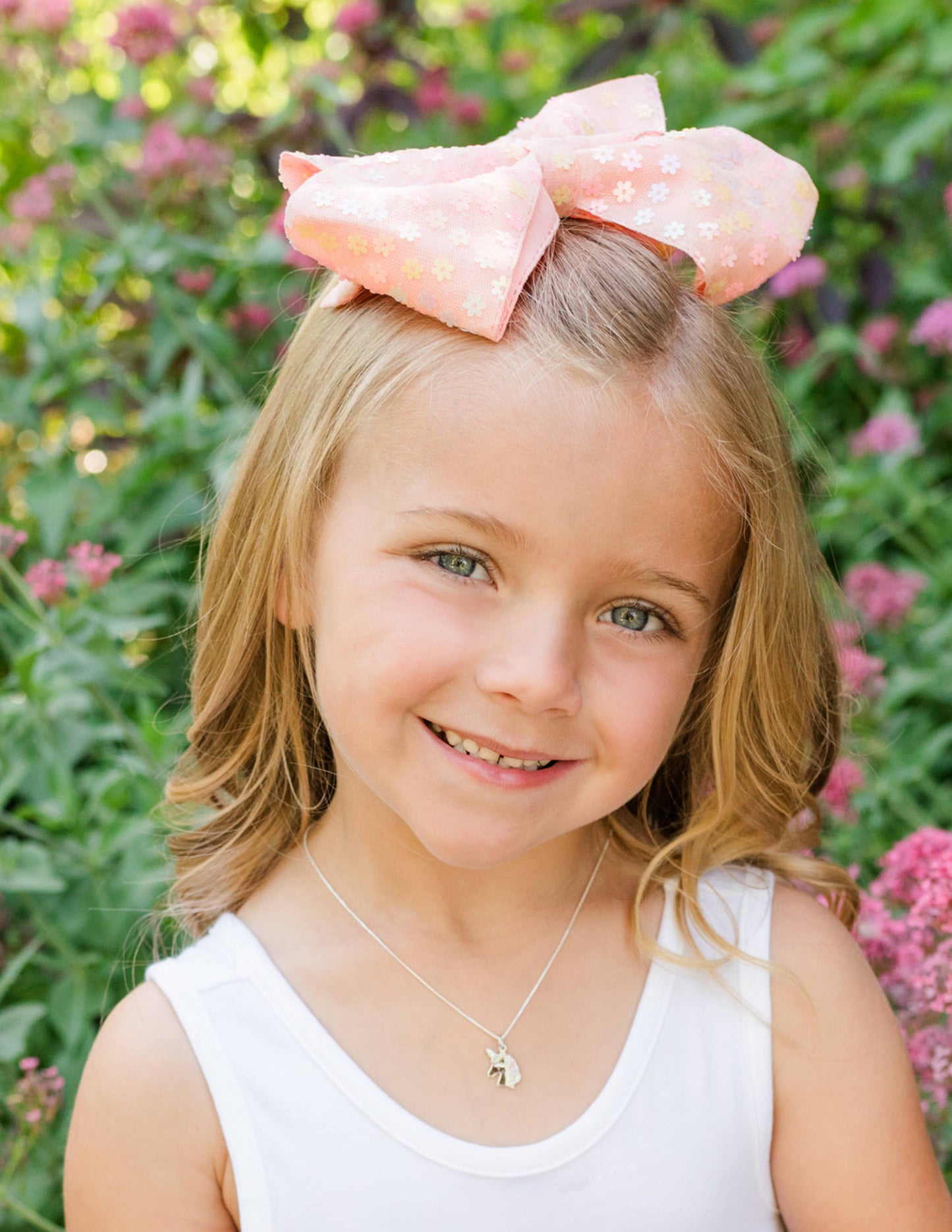 Sterling Silver Girls Rainbow Unicorn Necklace for Kids