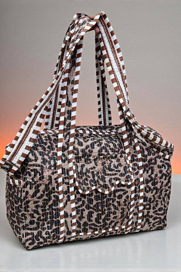 Wild Thing Leopard Print Duffel Bag