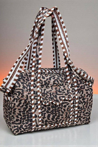 Wild Thing Leopard Print Duffel Bag