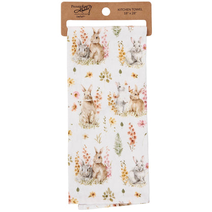 Flower Bunny Kitchen Towel