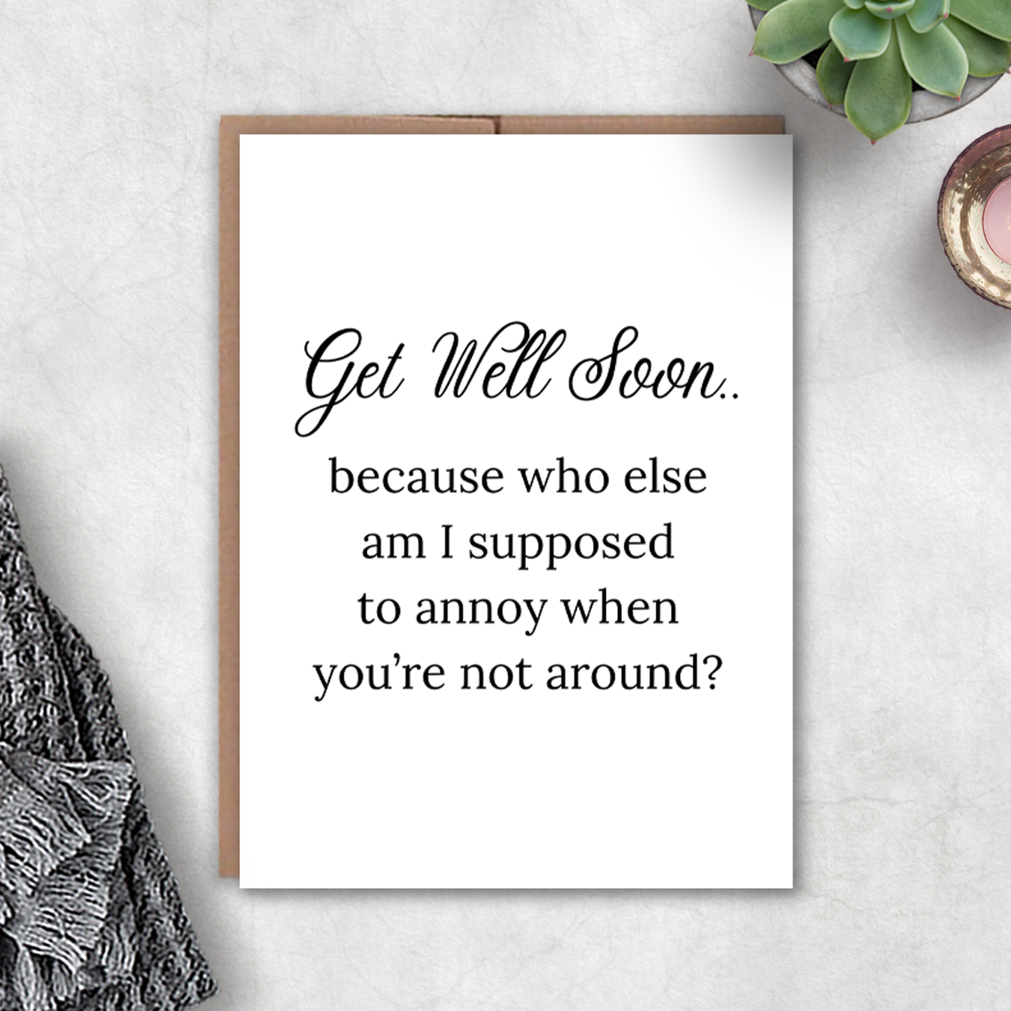 Get Well Soon Card