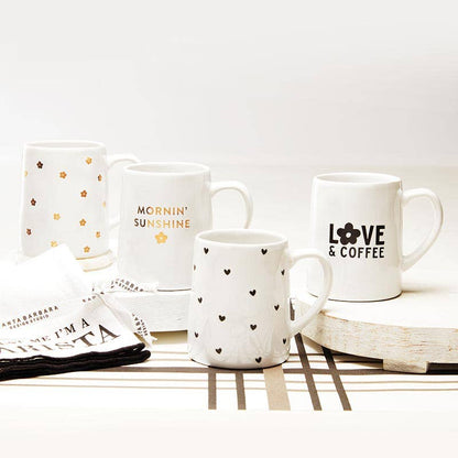 Artisan Tapered Mug - Love & Coffee