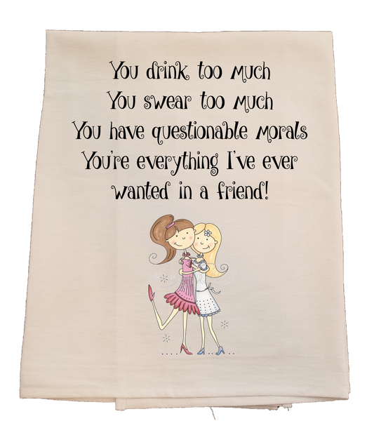 Best Friend Tea Towel