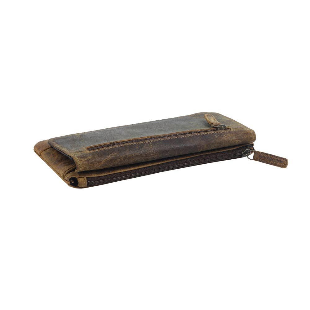 MYRA OAK FIRE  LEATHER AND HAIRON WALLET