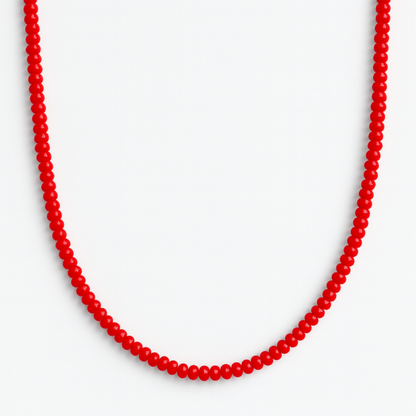 Perfect Red Beaded Necklace