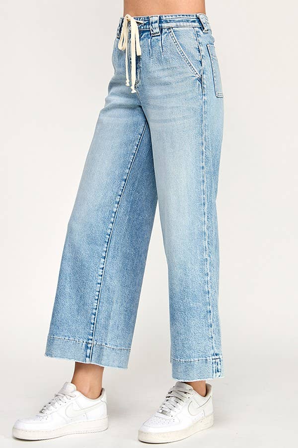 SOFT TOUCH HIGH RISE COMFORT TROUSER WIDE LEG JEAN