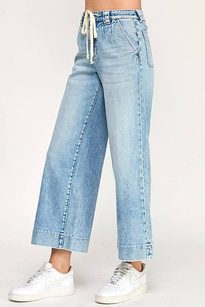 SOFT TOUCH HIGH RISE COMFORT TROUSER WIDE LEG JEAN