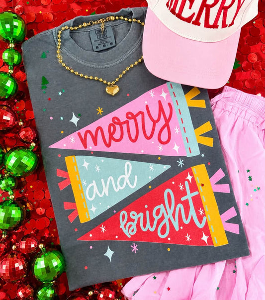 Merry and Bright Christmas Longsleeve Tee