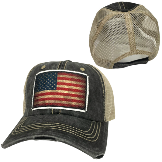 AMERICAN FLAG CAP