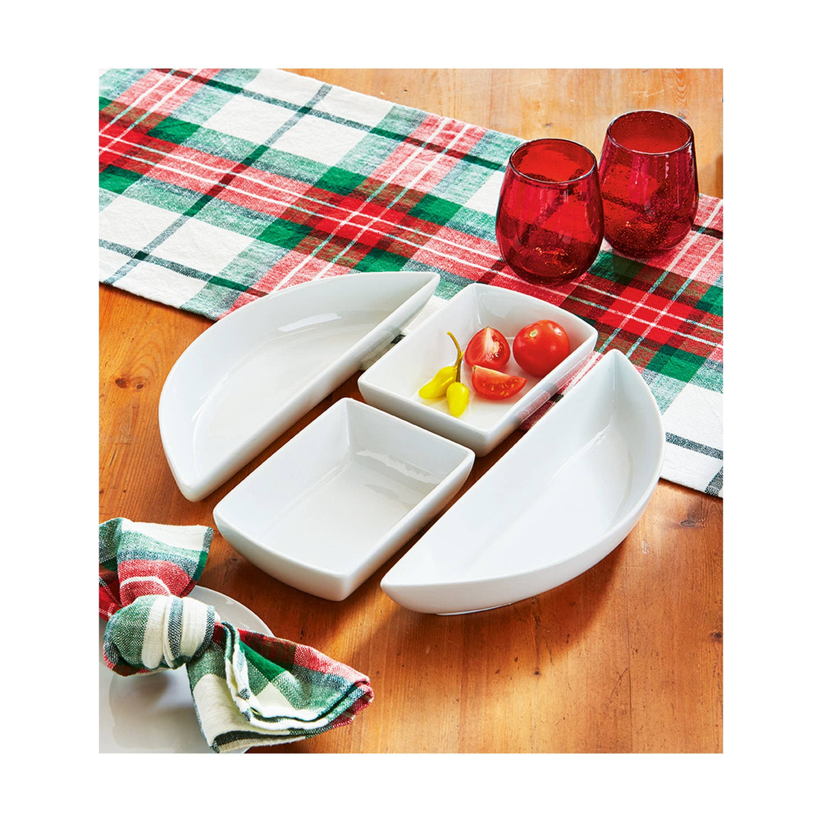 Whiteware Modular 4Pc Serv Set Porcelain