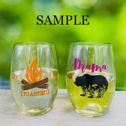 DRINK UP WITCHES Unbreakable TRITAN Plastic Wine Glasses