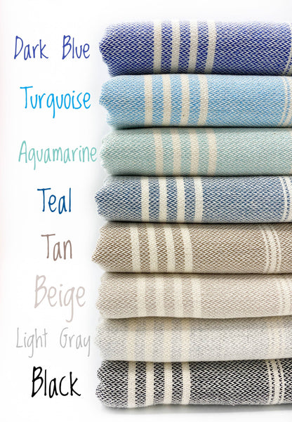 Sand Free Turkish Striped Beach Towel