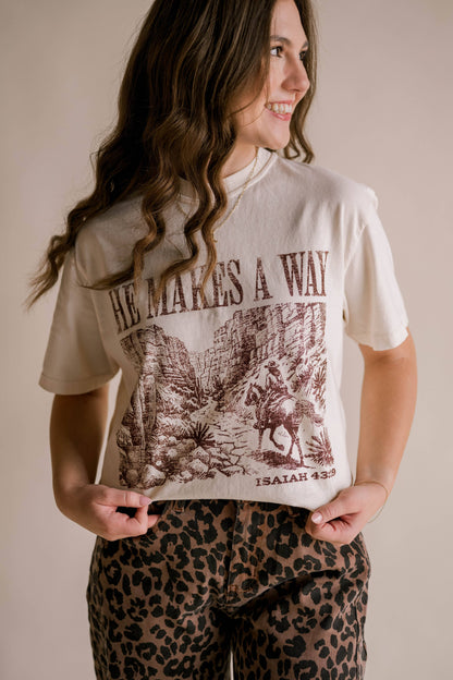 He Makes A Way Tee | Women's Christian Tee