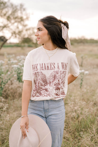He Makes A Way Tee | Women's Christian Tee
