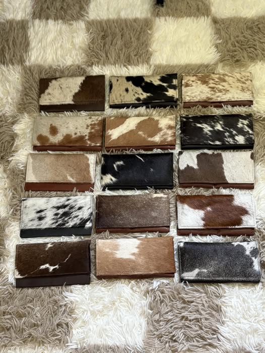 Rockin Cowhide and Leather Wallet