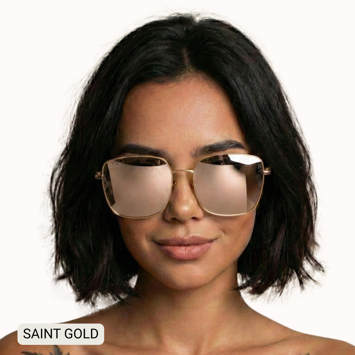 DAX Saint - Women's Polarized Oversized Square Sunglasses