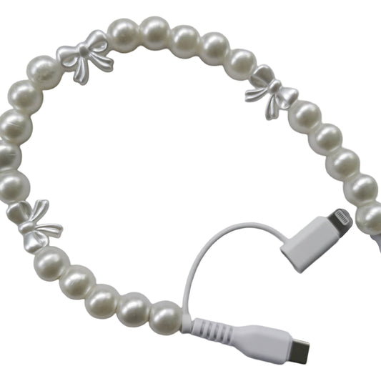 Charging Cable - Bows & Pearls