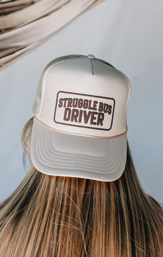 Struggle Bus Driver Cream Trucker Hat