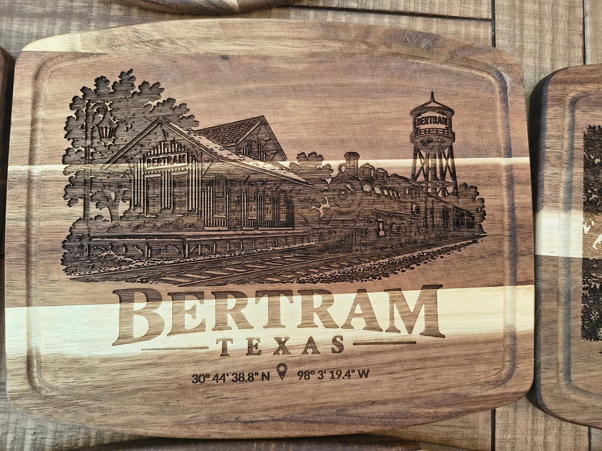 Bertram and Oatmeal Lazer Boards