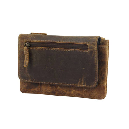 MYRA OAK FIRE  LEATHER AND HAIRON WALLET