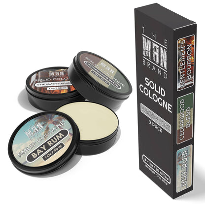 3 Pack Variety Solid Cologne 1 Ounce