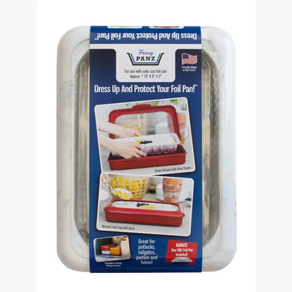 Fancy Panz Cake Set - 9x13 Pan Frame w/ Lid & Serving Spoon - Marble