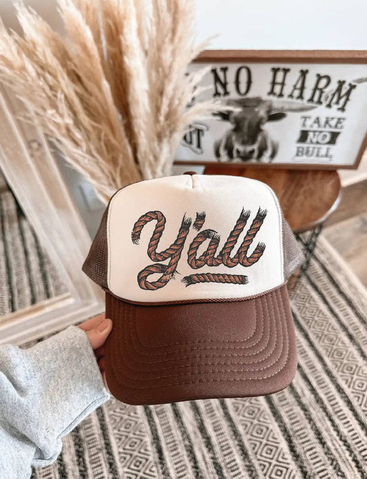 Y'all Printed Foam Trucker Hat