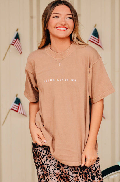 Jesus Loves Me/You Mock Neck Tee