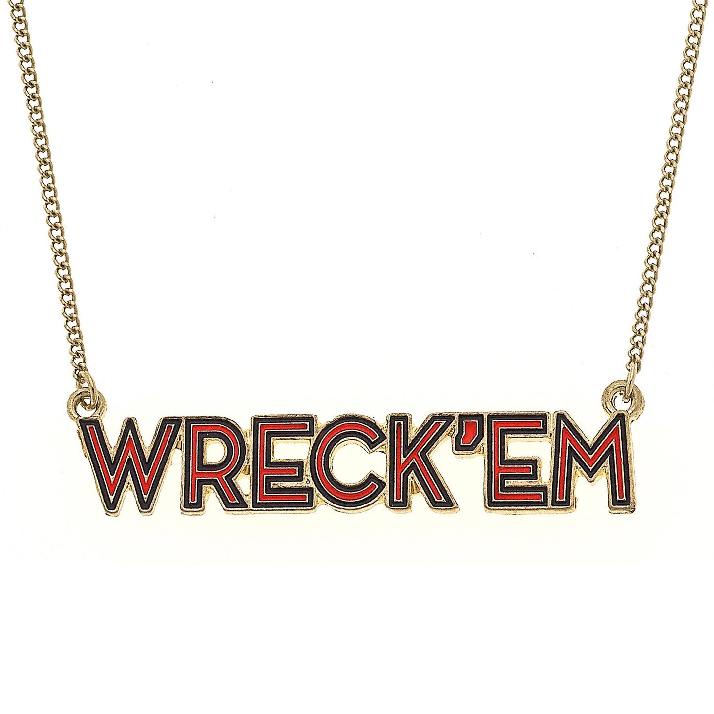 Texas Tech Red Raiders Outline Enamel Necklace