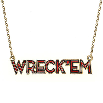 Texas Tech Red Raiders Outline Enamel Necklace
