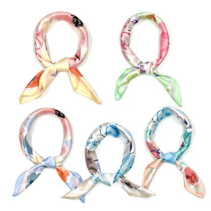 Floral Painting Print Bandana Summer Scarf