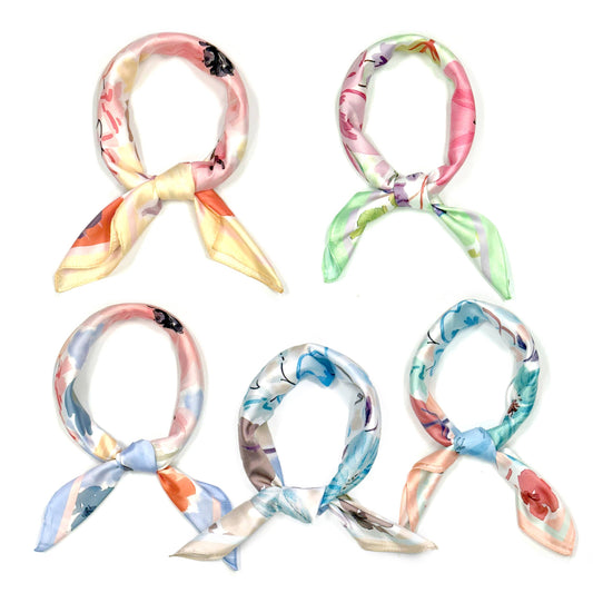 Floral Painting Print Bandana Summer Scarf