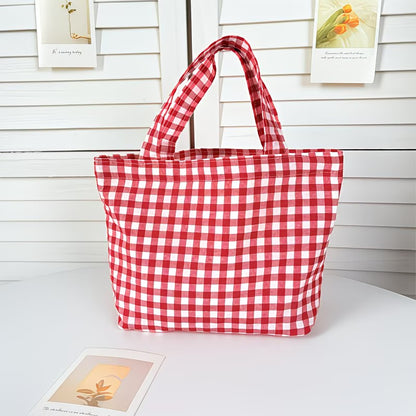 Plaid Tote Bag
