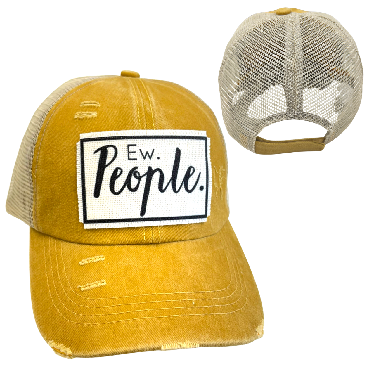 EW PEOPLE BALL CAP | UNISEX HAT | DISTRESSED
