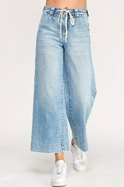 SOFT TOUCH HIGH RISE COMFORT TROUSER WIDE LEG JEAN